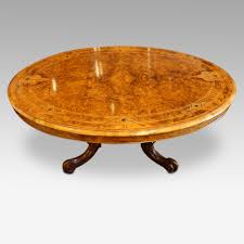 A reduced in height early 19th century country side table now a ideal coffee table. Victorian Inlaid Burr Walnut Coffee Table Hingstons Antiques Dealers