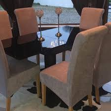 How Gorgeous Is This Customer S Dining Area With Her Silver Grey Chairfx Chair Covers Link In Bio In 2020 Dining Room Decor Chair Covers Dining Chair Covers