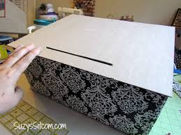 How to make a simple box out of a greeting or chritmascard.the larger the card, the larger the box. Wedding Decor On A Budget Diy Card Box