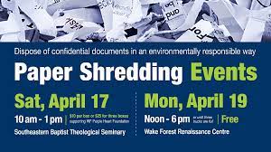 Dakota county residents can shred documents for free during the following events: Paper Shredding Event Town Of Wake Forest Nc