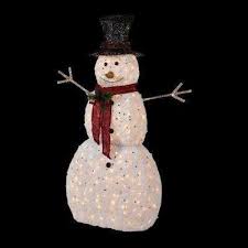 5 Ft Pre Lit Snowman With Hat Christmas Yard Decorations Outdoor Holiday Decor Christmas Yard