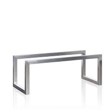 Cheap café tables, buy quality furniture directly from china suppliers:tobuaapa steel coffee product support weight 80kg please according to the length of the table to choose bracket quantity. 316 Marine Grade Stainless Steel Coffee Table Base Trilogy Furniture