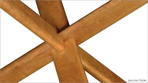 Wood Puzzle Knot Base Under Lyndon Junction Dining Table Wood Puzzles Table Japanese Puzzle