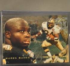 1995 Flair Football Card #129 Mario Bates New Orleans Saints Fleer NFL Card