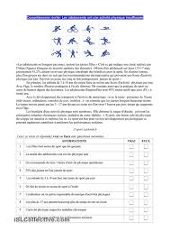 Adolescents Et Activite Physique Etude De Texte Comprehension De Lecture Activites Physiques