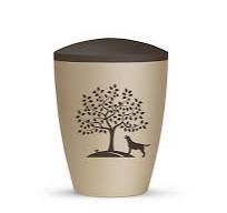 Tierurne Edition Natura mit Motiv Hund und Baum 2 versch. Größen H8