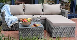 Amazon De Destiny Gartenlounge Pesaro Mixed Grey Geflechtgruppe Polyrattan Loungegruppe Garten Lounge Loungegruppe Lounge