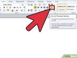 If you're using word 2007 the tab is called character. How To Double Space In Word