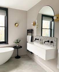 Habitat On Instagram Bask In The Beauty Of This Bathroom Bonny Side Table 268255 Now In Sale Pretty Bathrooms Beautiful Bathrooms Beautiful Backsplash