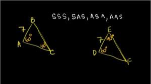 The asa criterion for triangle congruence states that if two triangles have two pairs of congruent angles and the common side of the angles in . Determining Congruent Triangles Video Khan Academy
