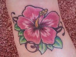 My Hibiscus Tattoo The Leaves Spell The Word Mom 3 Hibiscus Tattoo Tattoos Foot Tattoos