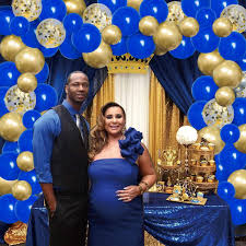 5 out of 5 stars. Buy Royal Prince Baby Shower Decorations For Boys Balloon Garland Arch Kit Blue And Gold It S A Royal Banner Crown Foil Balloons Online In Indonesia B08j7pbv78