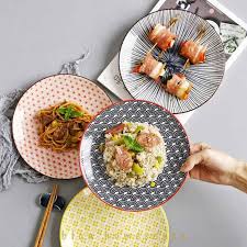 Untuk tempat mie, kue, permen, lauk di restoran. Jual Piring Makan Keramik Jepang Unik Simple Cantik Mewah Ukuran 8inch Japanese Style Terbaru Juni 2021 Blibli