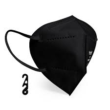 Máscara de proteção lome preto de 3 camadas (100 un). Conjunto De 20 Mascaras Ffp2 Pretas Opcao Unica