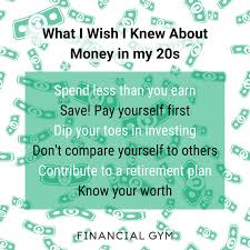How much you should have in savings by age 30. What I Wish I Knew About Money In My 20s