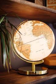 Globe Terrestre Dore Globo Decoracao Luminaria De Lua Decoracao De Quarto Tumblr