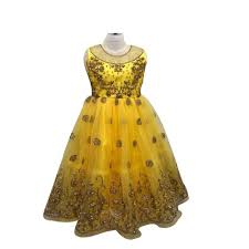 Get bandhani dress at best price with product specifications. Baby Frock Baby Designer Yellow Frock Manufacturer From Salem