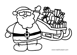 coloriage pere noel et traineau jeux imprimes de a imprimer cala
