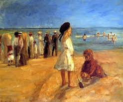 Beach Scene In Noordwijk By Max Liebermann Max Liebermann Bilder Stadtlandschaft