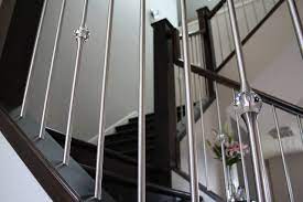 Contemporary metal spindles for stairs. Stainless Steel Spindles Mixed With Crystal Detail Contemporary Staircase Other By Prestige Railings Stairs Ltd Houzz