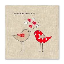 Sub out the imagery with your photos. Cdn Supadupa Me Shop 7666 Images 1745913 You Make My Heart Sing Birds Hearts Valentines Day Card Buy Cards Online For V Love Anniversary Valentines Cards Cards