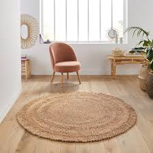 Der kreis schließt sich runde teppiche in 200,250,80, oder 400 cm sind für uns kein problem. Runder Teppich Aftas Aus Jute Natur La Redoute Interieurs La Redoute