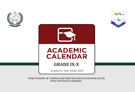 Accelerated Academic Calendar For Class Ix X Ssc Exam 2020 21 Kpk