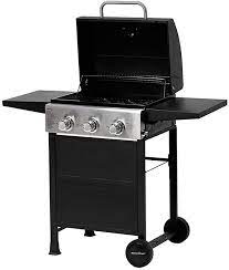 Amazon Com Master Cook Classic Liquid Propane Gas Grill 3 Bunner With Folding Table Black Garden Outdoor Best Gas Grills Gas Grill Grilling