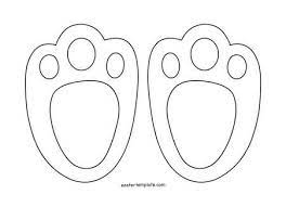 This printable shows bunny ears toppers to decorate your desserts. Image Result For Bunny Face Template Easter Bunny Footprints Easter Templates Bunny Footprints