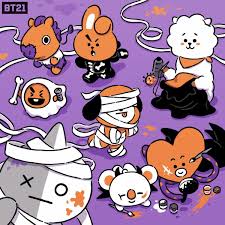 Media Tweets By Bt21 Bt21 Twitter Halloween Wallpaper Bts Chibi Bts Wallpaper
