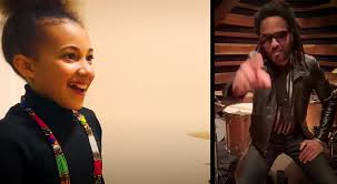 Europe´s official online boutique of brazilian designer lenny niemeyer. Lenny Kravitz Nate Smith Gift Nandi Bushell Drum Kit Lenny Kravitz And Nate Smith Gift Nandi Bushell A Custom Ludwig Legacy Mahogany Drum Kit Spin