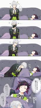 ツイステ ほのぼの父子 ツイステファンアート きぬごしの漫画 面白いディズニーのミーム 漫画 可愛い キャラクター イラスト