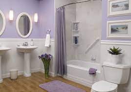 Amazing gallery of interior design and decorating ideas of lavender and gray bathrooms in bedrooms, living rooms, home exteriors, girl's rooms, nurseries, bathrooms by elite interior designers. Lavender And Grey Bathroom Ideas Novocom Top