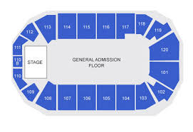 9 General Admission Floor Plan 1st Bank Center Seating