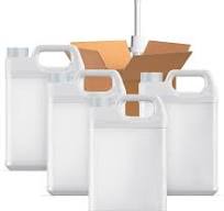 HWL 1-Gallon Plastic F-STYLE Jug (4-Pack) Reusable w/ Shipping Box,  Food-Safe, BPA Free | Heavy-Duty HDPE Containers for Water, Sauces, Soaps,  ...