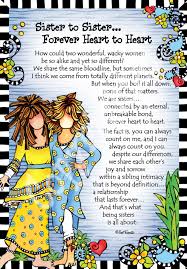 F238 Sisters Heart To Heart 8x10 Gifty Art 1 Happy Birthday Sister Quotes Sister Quotes Sister Birthday Quotes