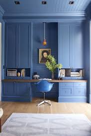 Home office wall units furniture. 25 Blue Home Office Designs That Inspire Digsdigs