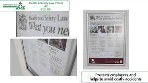 Employers have a legal duty under the health and safety information for employees what does the health and safety executive legal poster show? Health Safety Law Poster S3016 S3014v1 S3014f Youtube