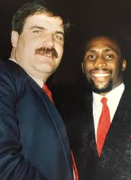 This is my favorite Mickey Goodwin story. This would be in June of 1981 and  Larry Holmes was fighting Leon Spinks at Joe Louis Arena. They were making  a boxing movie with