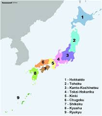 Click on the region name to get the list of its districts, cities and towns. Map Of The Japanese Archipelago Download Scientific Diagram