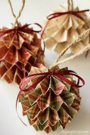Diy Paper Christmas Ornaments Decoration Noel Decorations De Noel En Papier Et Noel