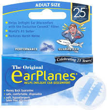 To relieve this discomfort, bend over at the waist until the popped ear is parallel to the ground. Amazon Com Original Adult Earplanes By Cirrus Healthcare Earplugs Airplane Travel Ear Protection 1 Pair Health Personal Care