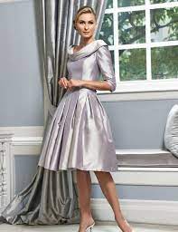 Ian Stuart Silk Dupion Dress In Grey Pearl Style Number Isl565 Mothers Dresses Bride Clothes Wedding Guest Gowns