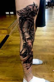 Maybe you would like to learn more about one of these? Tattoo Uploaded By Rhys Gallagher Samurai Tattoo Completed Blackandgrey Samurai Leg Warrior Japanese 1060479 Tattoodo