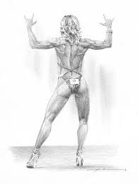 Female Body Builder Pencil Portrait Drawing By Mike Theuer This is just to show how i go about drawing female bodies. female body builder pencil portrait by mike theuer