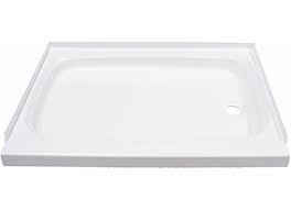 You'll never want to leave the tub again. Lippert Components 210371 Better Bath Shower Pan 24 X 32 W Threshold Right Hand Drain White