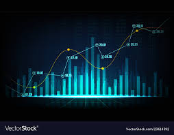 Stock Market Or Forex Trading Graph In Graphic