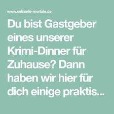 Was Ist Ein Krimidinner Fur Zuhause Culinario Mortale Krimi Dinner Krimi Dinner