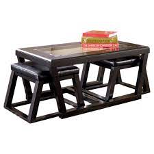 Picture gallery of square coffee table with stools underneath. Coffee Table With Stools Underneath Ideas On Foter