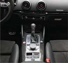 10pcsfor Audi A3 S3 Rs3 2014 2017 Left Hand Driving Carbon Fiber Interior Moldings Central Control Panel Trim Door Pa Interior Accessories Panel Doors Interior